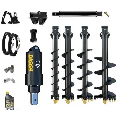 Foreza burghiu buldoexcavator Digga