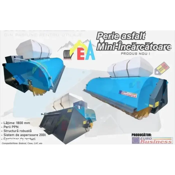 Perie stradala/asfalt mini incarcator BOBCAT KOMATSU CAT