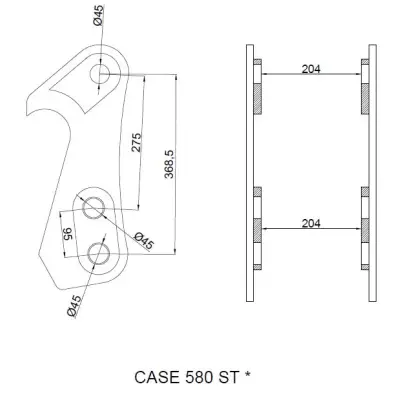 Cupla rapida mecanica buldoexcavator CASE