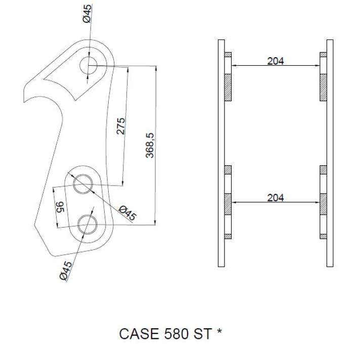 Cupla rapida mecanica buldoexcavator CASE