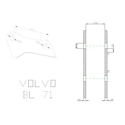 Cupla rapida mecanica buldoexcavator VOLVO