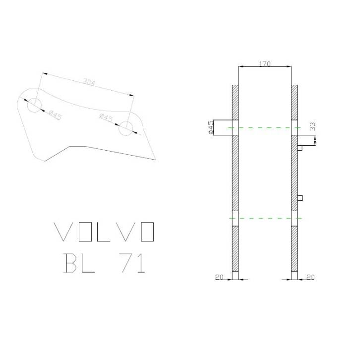 Cupla rapida mecanica buldoexcavator VOLVO