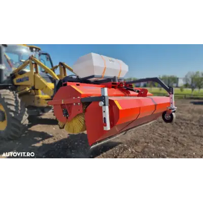 Perie asfalt cu colector si sistem stropire 200 cm