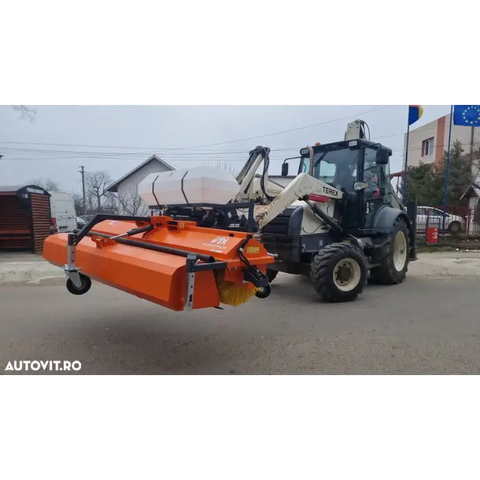 Perie asfalt cu colector si sistem stropire 200 cm