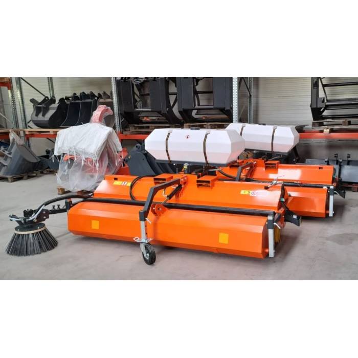 Perie asfalt cu colector si sistem stropire 200 cm