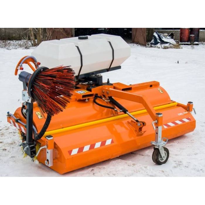 Perie asfalt cu colector si sistem stropire 200 cm