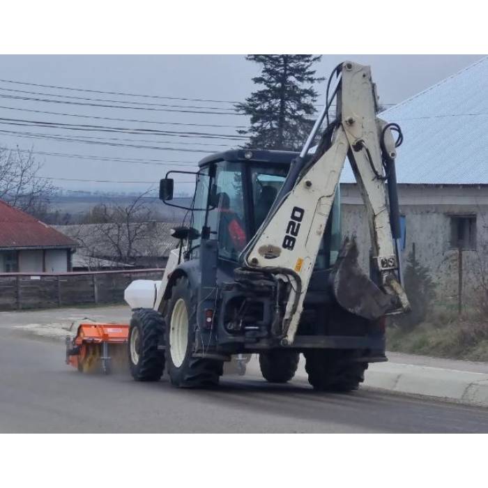 Perie asfalt cu colector si sistem stropire 200 cm